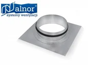 Złącza i kolanka wentylacyjne - Alnor Króciec ocynkowany z uszczelką 150mm KILL-150 - miniaturka - grafika 1