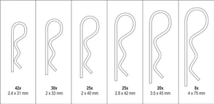 Yato 150 SZT ZAWLECZEK SPRĘŻYSTYCH MIX YT-06883 YT-06883 - Narzędzia warsztatowe - miniaturka - grafika 4