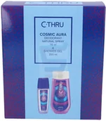 Zestawy kosmetyków męskich - C-Thru Cosmic Aura Zestaw Żel pod prysznic 250 ml + Dezodorant w atomizerze 75 ml - miniaturka - grafika 1