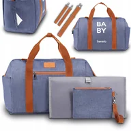 Torby i organizery dla mam - Duża Torba Do Wózka Lionelo Mommy Bag Uniwersalna - miniaturka - grafika 1