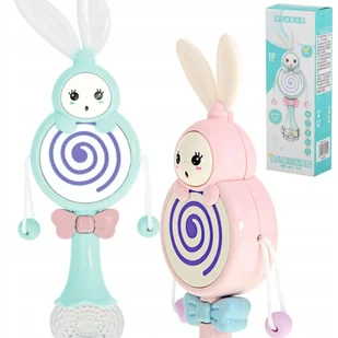 Grzechotka Gryzak Zabawka Interaktywna Królik - Szumiące zabawki - miniaturka - grafika 8