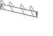 Inne meble biurowe - AJ Produkty Haczyki na buty/rękawiczki TRD, 600 mm, ciemnoszary - miniaturka - grafika 1