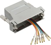 Wtyczki i adaptery - InLine Adapter 25 Pin Sub-D żeński RJ45 żeński 68889K 68889K - miniaturka - grafika 1