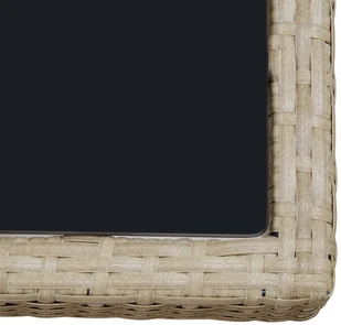 vidaXL 9 częściowy zestaw mebli ogrodowych z poduszkami rattan PE beżowy 46048 46048 - Meble ogrodowe - miniaturka - grafika 11