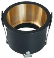 Oprawy, klosze i abażury - BERGE OPRAWA HALOGENOWA LED DEEP MILA SUFITOWA OKRĄGŁA ALUMINIUM CZARNY/ZŁOTY OS_DEEP-MILA-CZ - miniaturka - grafika 1