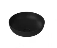 Umywalki - Massi Umywalka nablatowa MOLIS BLACK 38x38x13,6 cm MSU-0013-MB - miniaturka - grafika 1