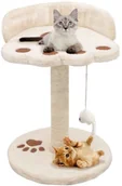Drapaki dla kotów - vidaXL Drapak dla kota z sizalowym słupkiem, 40 cm, beżowo-brązowy - miniaturka - grafika 1