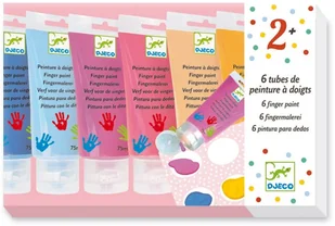 Djeco FARBY do malowania palcami 6 szt. DJ09000 - Przybory szkolne - miniaturka - grafika 2