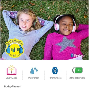 Inne ONANOFF BuddyPhones Wave Robot 55780-U Biało-Niebieskie - Słuchawki - miniaturka - grafika 2