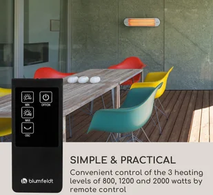 Blumfeldt Blumfeldt Gold Bar 2000 Swing, grzejnik promiennikowy na podczerwień, 2000 W, oscylacja w zakresie 60° GQM2-Gold Bar2000S W - Ogrzewanie przenośne Blumfeldt Blumfeldt Gold Bar 2000 Swing, grzejnik promiennikowy na podczerwień, 2000 W, oscylacja w zakresie 60° GQM2-Gold Bar2000S W - Ogrzewanie przenośne - miniaturka - grafika 3