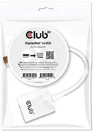 Adaptery i przejściówki - Club 3D CLUB3D DisplayPort na VGA Adapter Aktywny  przewód interfejsy-/adapter (DisplayPort, VGA, męski/żeński, czarny) CAC-2003 - miniaturka - grafika 1