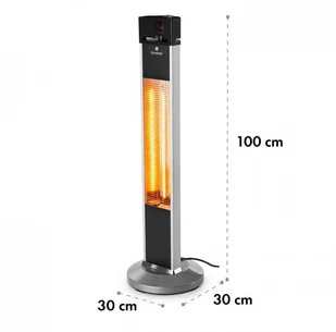 Blumfeldt Blumfeldt Heat Guru grzejnik promiennikowy stojący 2000W 3 stopnie grzania pilot srebrny HHG4-Heat-Guru - Ogrzewanie przenośne - miniaturka - grafika 8