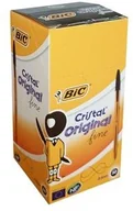 Artykuły biurowe - BiC Długopis Cristal Original Fine czarny display 50 sztuk - miniaturka - grafika 1
