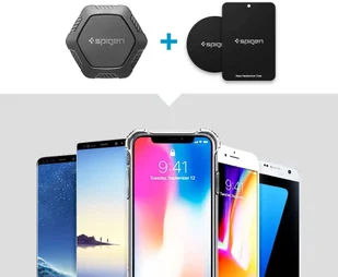 Spigen Uniwersalny uchwyt samochodowy magnetyczny QS24 Magnetic CD Car do slotu CD Black 000CG21944 - Uchwyty samochodowe do telefonów Spigen Uniwersalny uchwyt samochodowy magnetyczny QS24 Magnetic CD Car do slotu CD Black 000CG21944 - Uchwyty samochodowe do telefonów - miniaturka - grafika 6