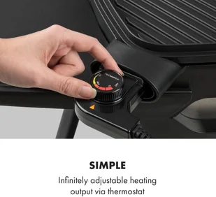 Grill elektryczny Klarstein FRY2-GatsbyG-BL - Grille elektryczne Grill elektryczny Klarstein FRY2-GatsbyG-BL - Grille elektryczne - miniaturka - grafika 5