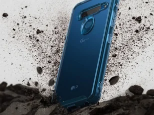 RINGKE Rinkge Fusion Case - Etui do LG G8 ThinQ - Aqua Blue RGK867BLU - Etui i futerały do telefonów - miniaturka - grafika 4