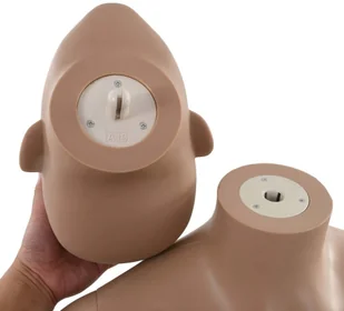 vidaXL Manekin damski ze szklaną podstawą, beżowy, 180 cm vidaXL - Manekiny wystawowe - miniaturka - grafika 2