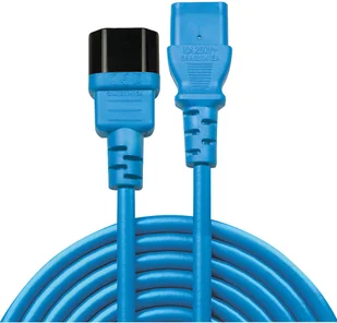 Lindy Kabel zasilający do komputera 0.5m niebieski 30470 30470 - Kable - miniaturka - grafika 3