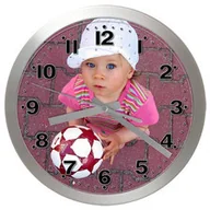 Zegary - Atrix Zegar ścienny LOGO aluminiowy LAL2412 - miniaturka - grafika 1