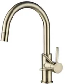 Baterie kuchenne - Blue Water Bateria z wyciąganą wylewką Plaza - mosiądz antyczny - miniaturka - grafika 1