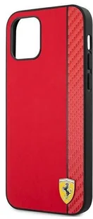 Ferrari FESAXHCP12LRE iPhone 12 Pro Max 6,7" czerwony/red hardcase On Track Carbon Stripe hurtel-77271-0 - Etui i futerały do telefonów - miniaturka - grafika 6