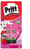 Anteny Wi Fi - Pritt klej w sztyfcie 2 X 20 G w kartę blistrową Zielony lub różowy, różowy 1632485 - miniaturka - grafika 1