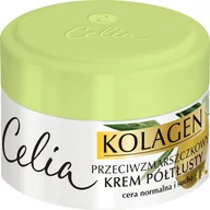 Kremy do twarzy - Celia Kolagen przeciwzmarszczkowy krem półtłusty z oliwką 50ml - miniaturka - grafika 1
