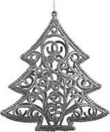 Ozdoby bożonarodzeniowe - Witek Home Witek Home Choinka srebrna 15cm 276944 - miniaturka - grafika 1