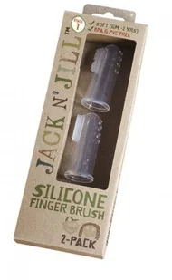 Jack n'jill - pasty do zębów Jack N'Jill, Szczoteczka Silikonowa na Palec do Czyszczenia Ząbków 6-24 m-ce, 2-PACK - Szczoteczki do zębów dla dzieci - miniaturka - grafika 3