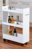 Ławy i stoliki kawowe - Regał kuchenny mobilny na kółkach 3 poziomy KESPER 24852-13 - miniaturka - grafika 1