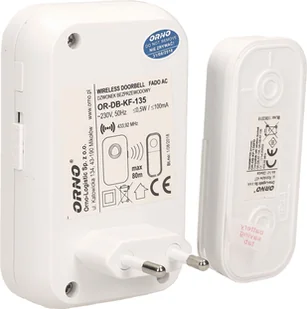 Orno FADO AC dzwonek bezprzewodowy 230V z learning system OR-DB-KF-135 - Dzwonki i gongi - miniaturka - grafika 6