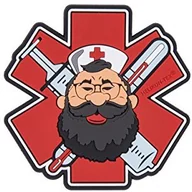 Akcesoria turystyczne - Helikon Tex beardman Medic Patch PVC Red OD-BMM-RB-25 - miniaturka - grafika 1