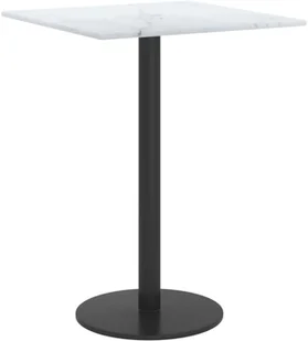 shumee Blat stołu biały 30x30 cm 6 mm szkło ze wzorem marmuru - Blaty meblowe i parapety okienne - miniaturka - grafika 3