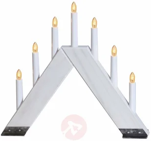 Best Season Świecznik VIKING o nowoczesnym designie, biały - Oświetlenie świąteczne - miniaturka - grafika 7