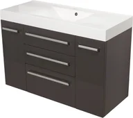 Szafki łazienkowe - Szafka wisząca z umywalką 120/50/C3 seria FOKUS Sz FKS-S-U120/50/C3 - miniaturka - grafika 1