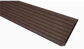 Podesty i deski tarasowe - Windoor Deska tarasowa kompozytowa, dwustronnie ryflowana, szlifowana, ciemny brąz - miniaturka - grafika 1