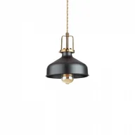 Lampy sufitowe - Ideal Lux Lampa wisząca Eris 249056 klasyczna oprawa w kolorze czarnym - miniaturka - grafika 1