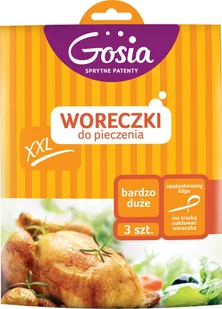 Gosia Politan Woreczki do pieczenia XXL, 3 szt. - Folia, papier śniadaniowy, serwetki - miniaturka - grafika 2