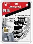 Akcesoria do elektronarzędzi - MAKITA B-33906 ostrze do piły tarczowej 19 cm 3 szt., Saw blade set 0088381422758 - miniaturka - grafika 1