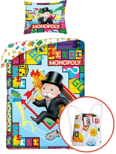 Halantex Pościel Dziecięca Monopoly MON-1103BL 37451 - Pościel dla dzieci - miniaturka - grafika 3