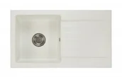 Zlewozmywaki - Brado Zlewozmywak granitowy LEON biały leonbia - miniaturka - grafika 1
