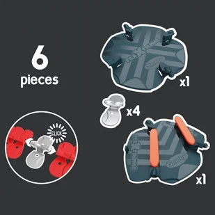 Smoby Lumarko Flextreme Zestaw Wielofunkcyjny 180911 Lek - Tory, garaże, parkingi - miniaturka - grafika 8