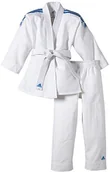 Pozostałe akcesoria do sportów walki - adidas Evolution strój do judo dziecięcy, pas w zestawie, biały, 140/150 J250E - miniaturka - grafika 1