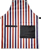 Peleryny fryzjerskie - Profesjonalny Fartuch Ochronny Nylonowy Barberski Stripes 1444A - miniaturka - grafika 1