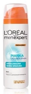 Loreal Men expert hydra sensitive - pianka do golenia, efekt gaśnicy 200ml - Kosmetyki do golenia - miniaturka - grafika 4
