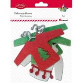 Zabawki kreatywne - Titanum Dekoracja filcowe świąteczne swetereki na wieszakach (6szt.) 412713 - miniaturka - grafika 1