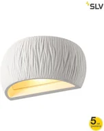 Lampy ścienne - Spotline SLV PLASTRA WL CURVED CUTRAIN wewnętrzna oprawa ścienna QT-DE12 biała 1004732 - miniaturka - grafika 1
