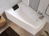 Wanny z hydromasażem - Riho Still Smart Plug&amp;Play wanna asymetryczna prawa z obudową + nóżki 170x110cm BD15 - miniaturka - grafika 1