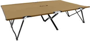 VidaXL Emaga Dwuosobowy leżak, składany, taupe, stal 47763 - Meble turystyczne - miniaturka - grafika 9