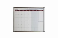 Planery - Allboards Planer MIESIĘCZNY suchościeralny magnetyczny 120x90 cm PL129M - miniaturka - grafika 1